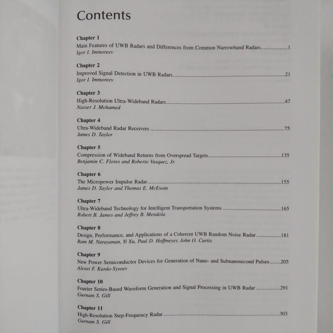 洋書 Ultra-Wideband Radar Technology Taylor