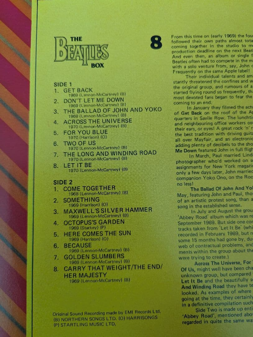 【希少ポスター付/8枚組】ザ・ビートルズ・ボックス リヴァプールより愛を込めて