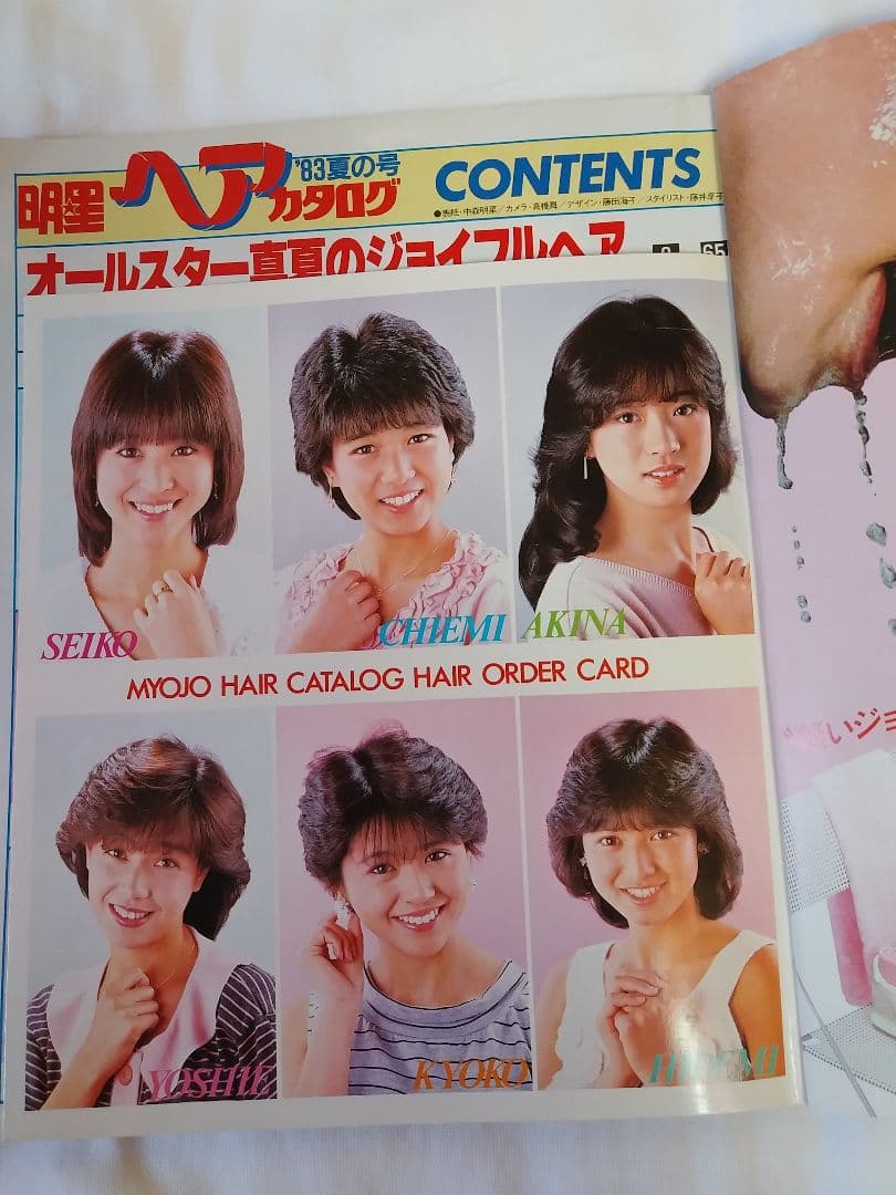 明星ヘアカタログ '83 夏の号　 希少品　レア