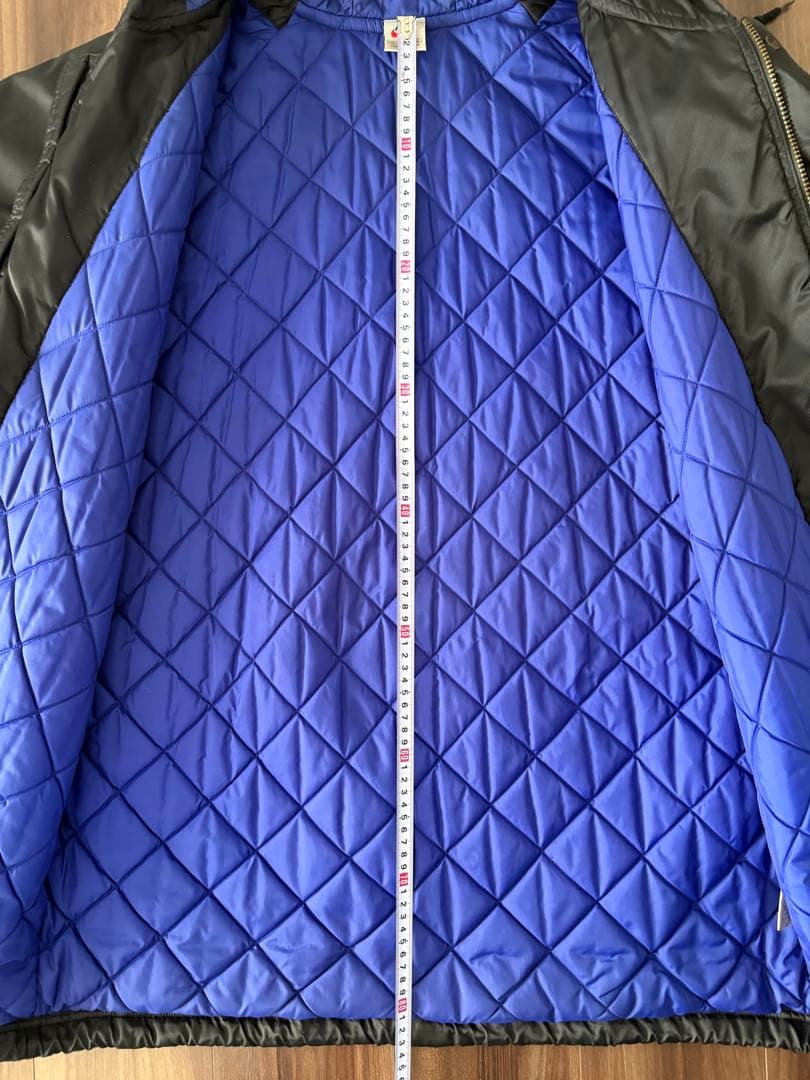 NIKE ナイキ ナイロンジャケット ベンチコート 黒 青 スウォシュXL旧タグ