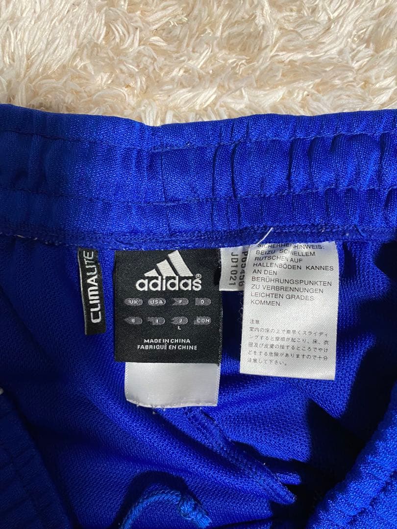adidas アディダス　ジャージ　セットアップ　上下　ブルー　サイズL　ブルー