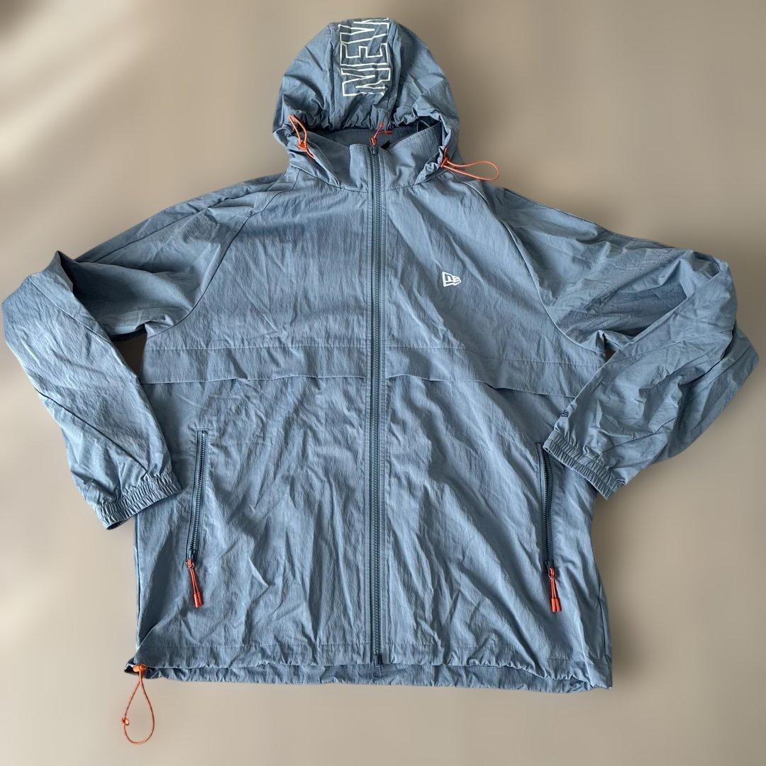 ★美品★ニューエラ ゴルフ レインウェア セットアップ 上下 ライトブルーXXL