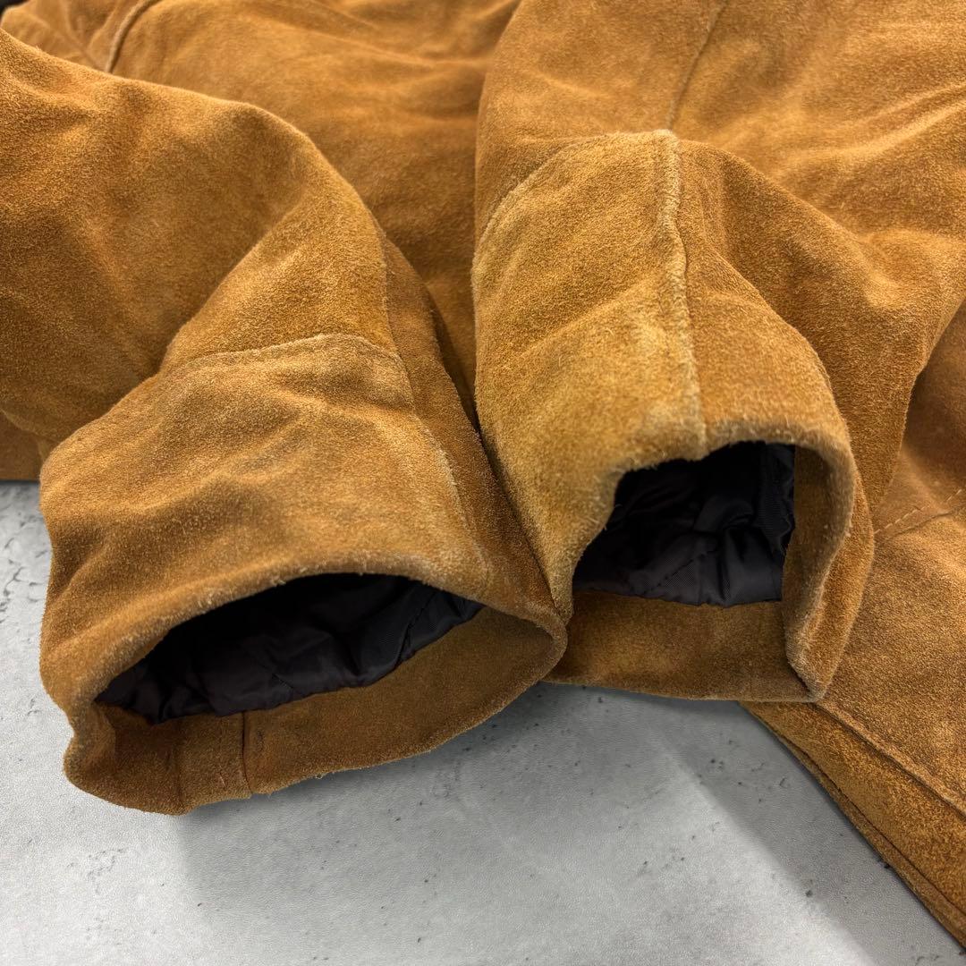 ヒロ schott ランチコート レザー ジャケット スウェード USA製