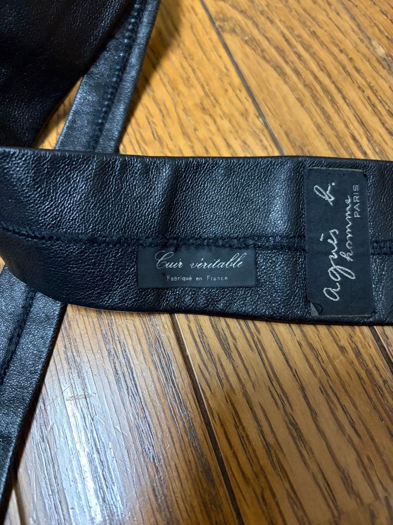 90s Agnes b. homme レザータイ archive