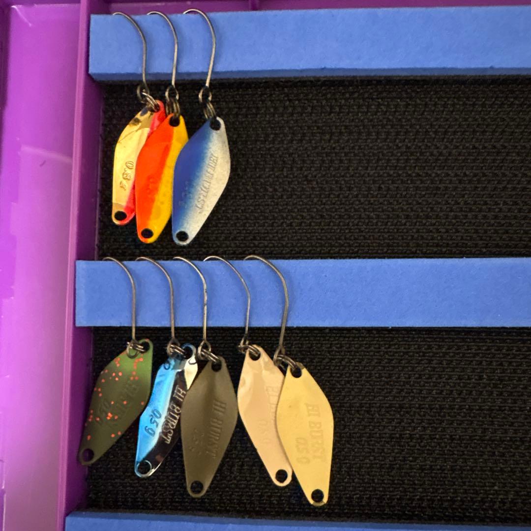 ハイバーストセット　ケース付き　エリアトラウト　スプーン