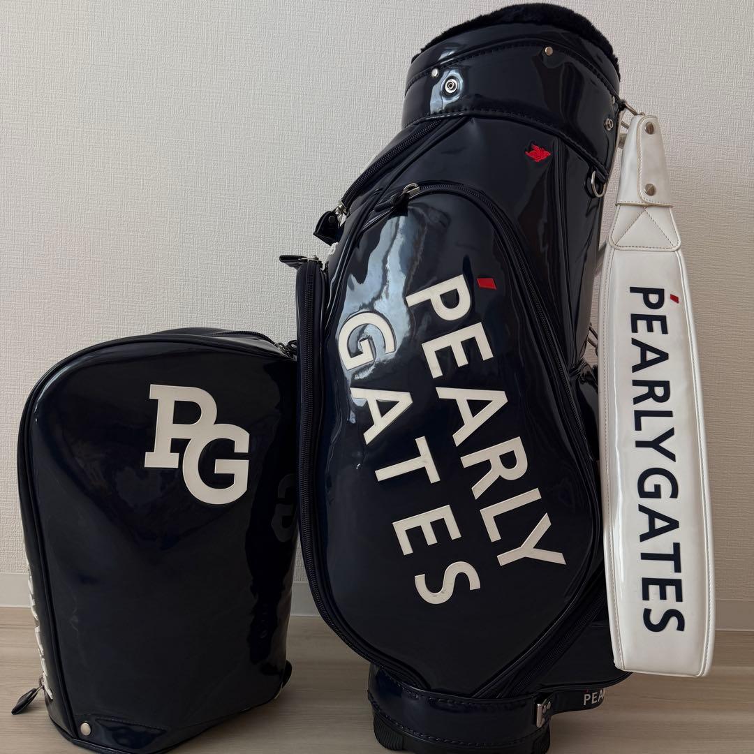 美品　パーリーゲイツ　キャディ バッグ　　トーナメントモデル　紺　ネイビー
