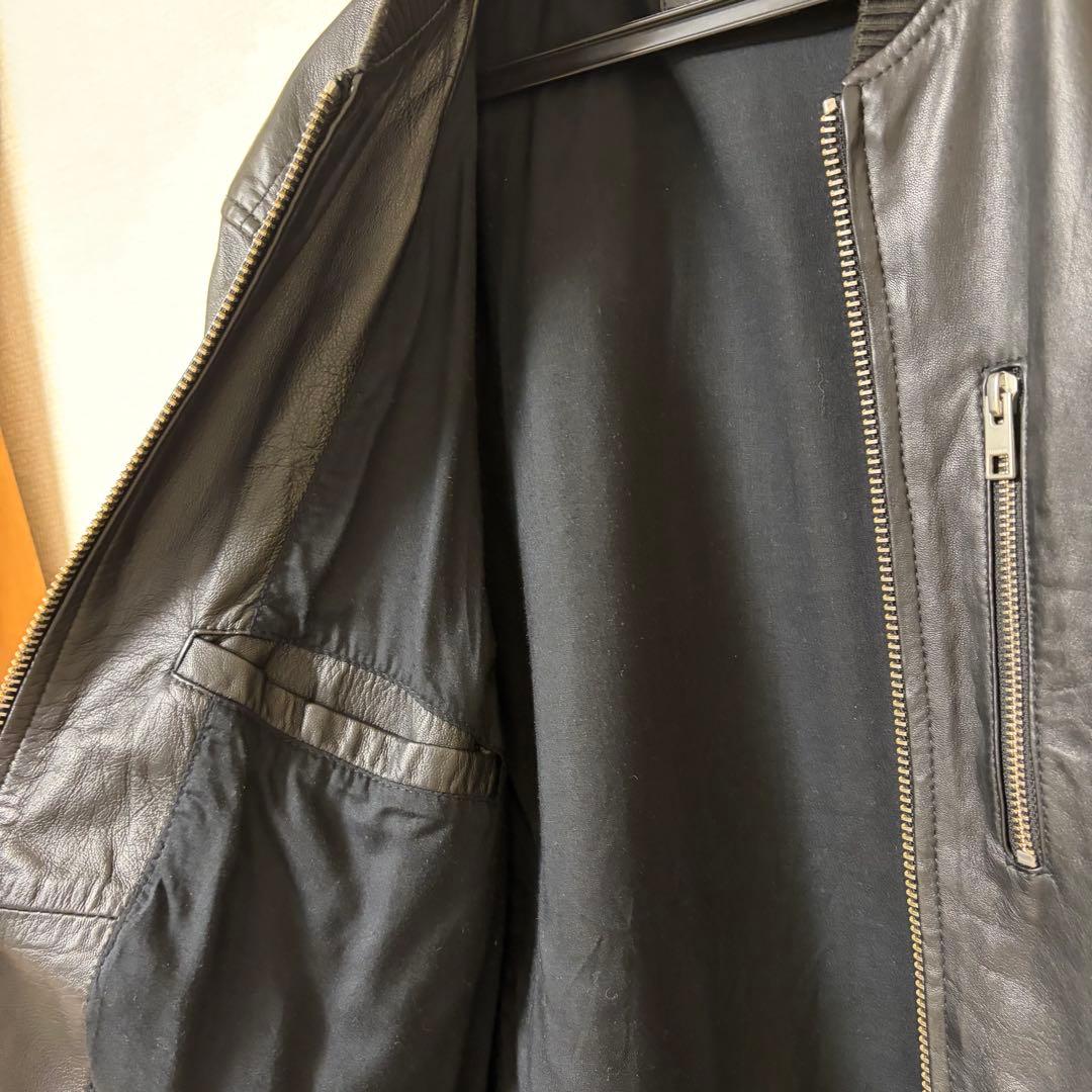 ALLSAINTS UTILITY LTHR BOMBER牛革（Black）