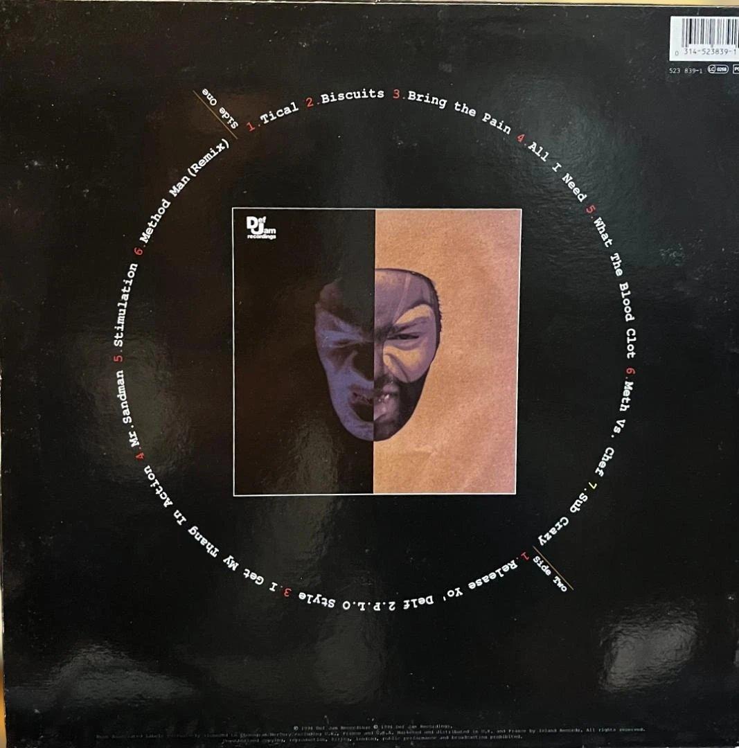 洋楽 Method Man Tical Wu-Tang Clan LP