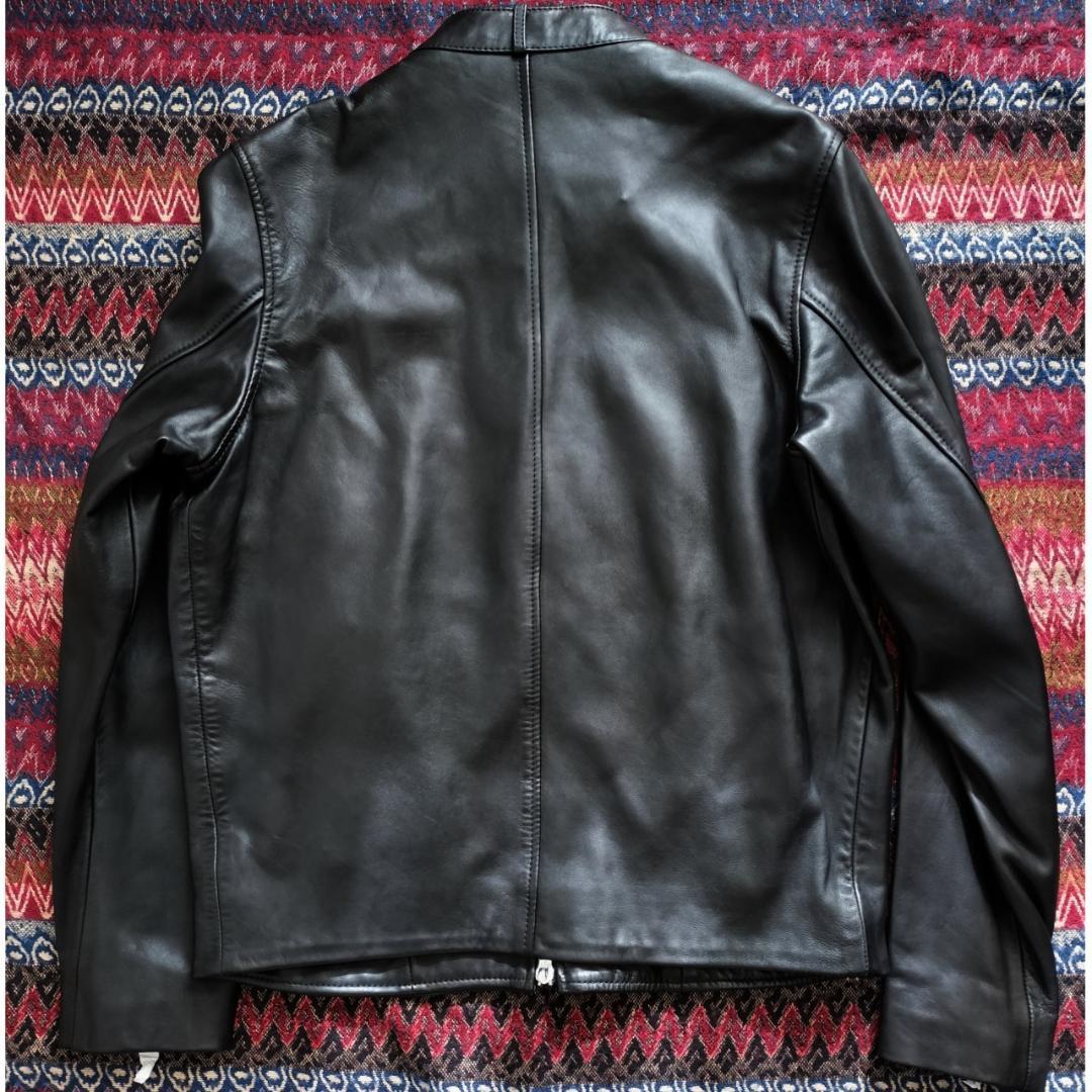 ★即発送★ DIESEL ディーゼル バイク ジャケット レザー ロゴ ブラック