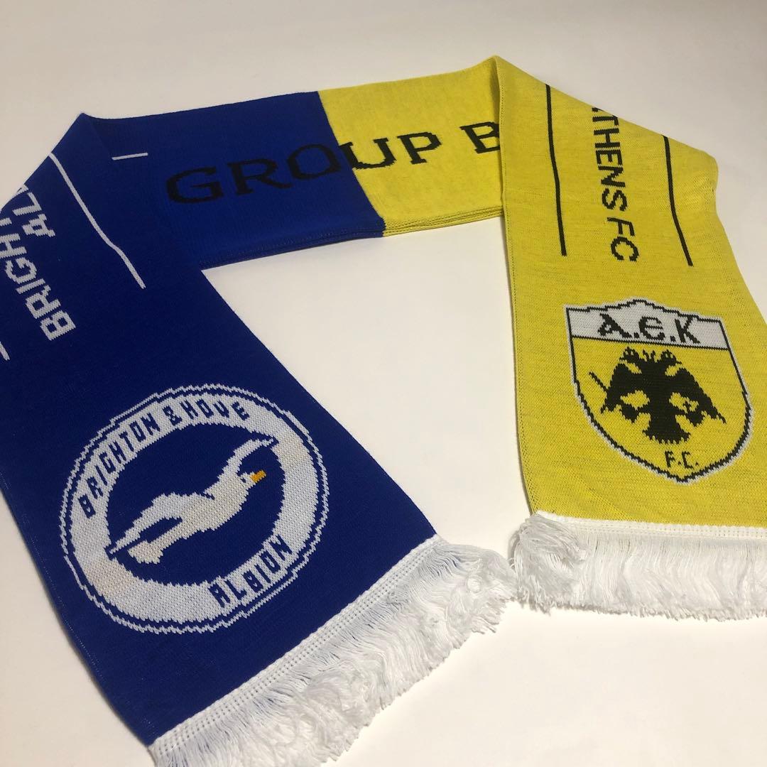 現地購入 新品 ブライトン サッカーマフラー Brighton フーリガン