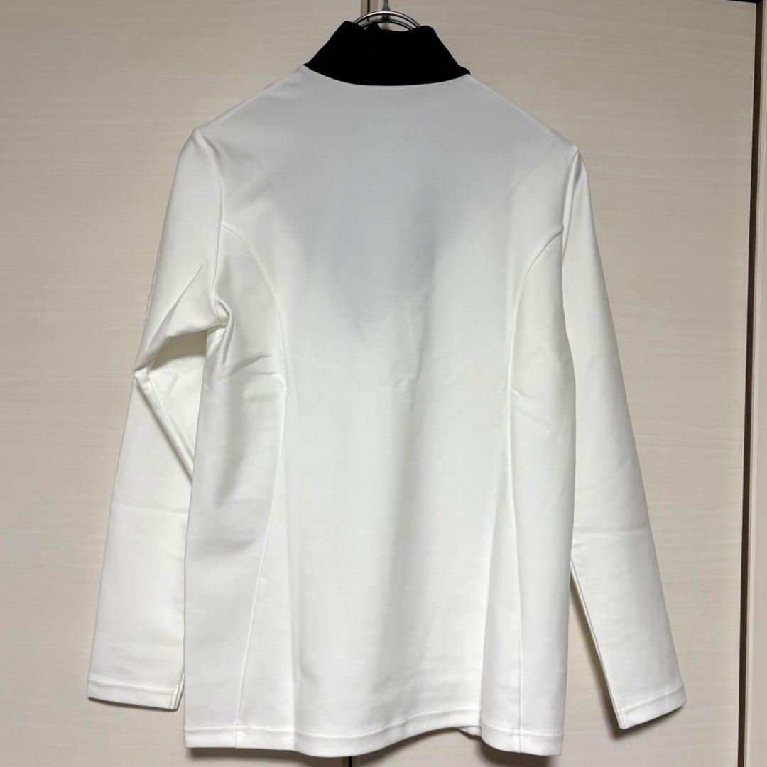 【新品未使用】テーラーメイド モックネック長袖シャツMサイズ 白×黒