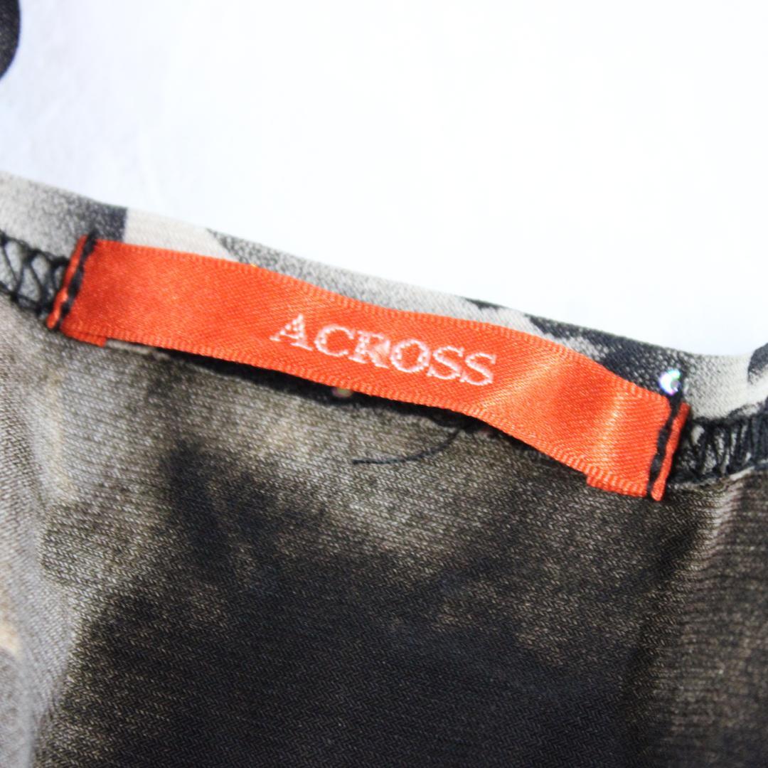 【美品 社交ダンス衣装】上下セット トップス スカート ACROSS ブラック