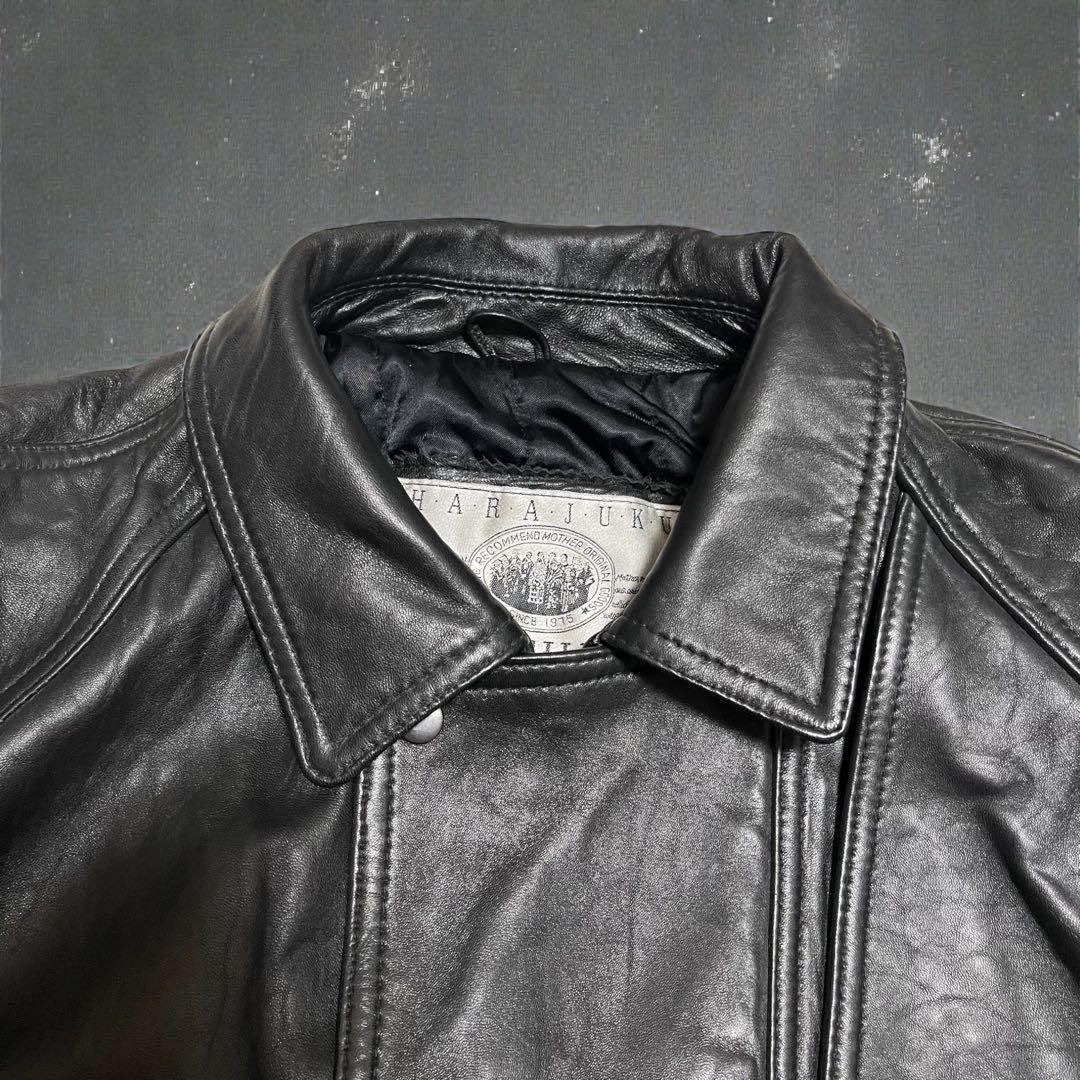 AIRCHIVE 90'S A2 フライトジャケット　ラムレザー　ブラック　L