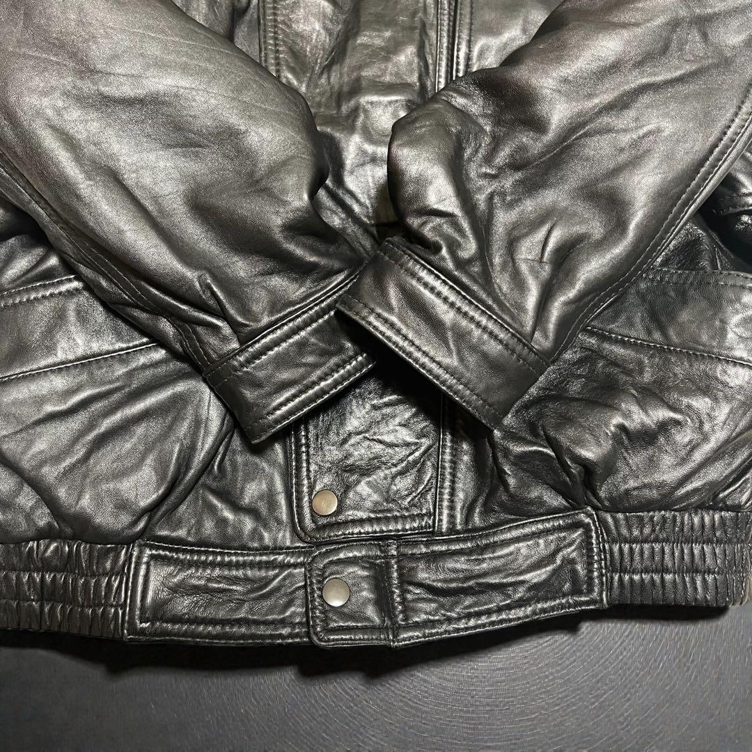 AIRCHIVE 90'S A2 フライトジャケット　ラムレザー　ブラック　L