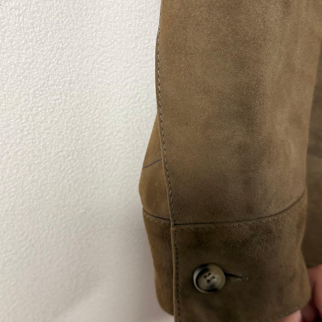 スーサン　アルマ　DEX ゴートスエード　ジャケット　ブラウングレー　46