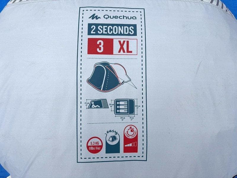 QUECHUA ケシュア 2 SECONDS FRESH&BLACK XL 3