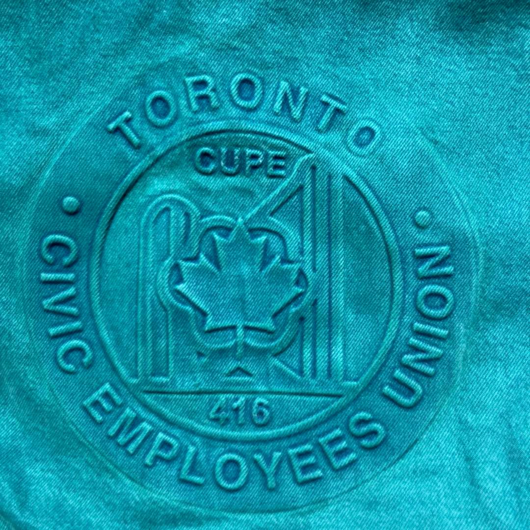 90's TYCA USA製　バックエンボス　デニムジャケット　Gジャン　3XL