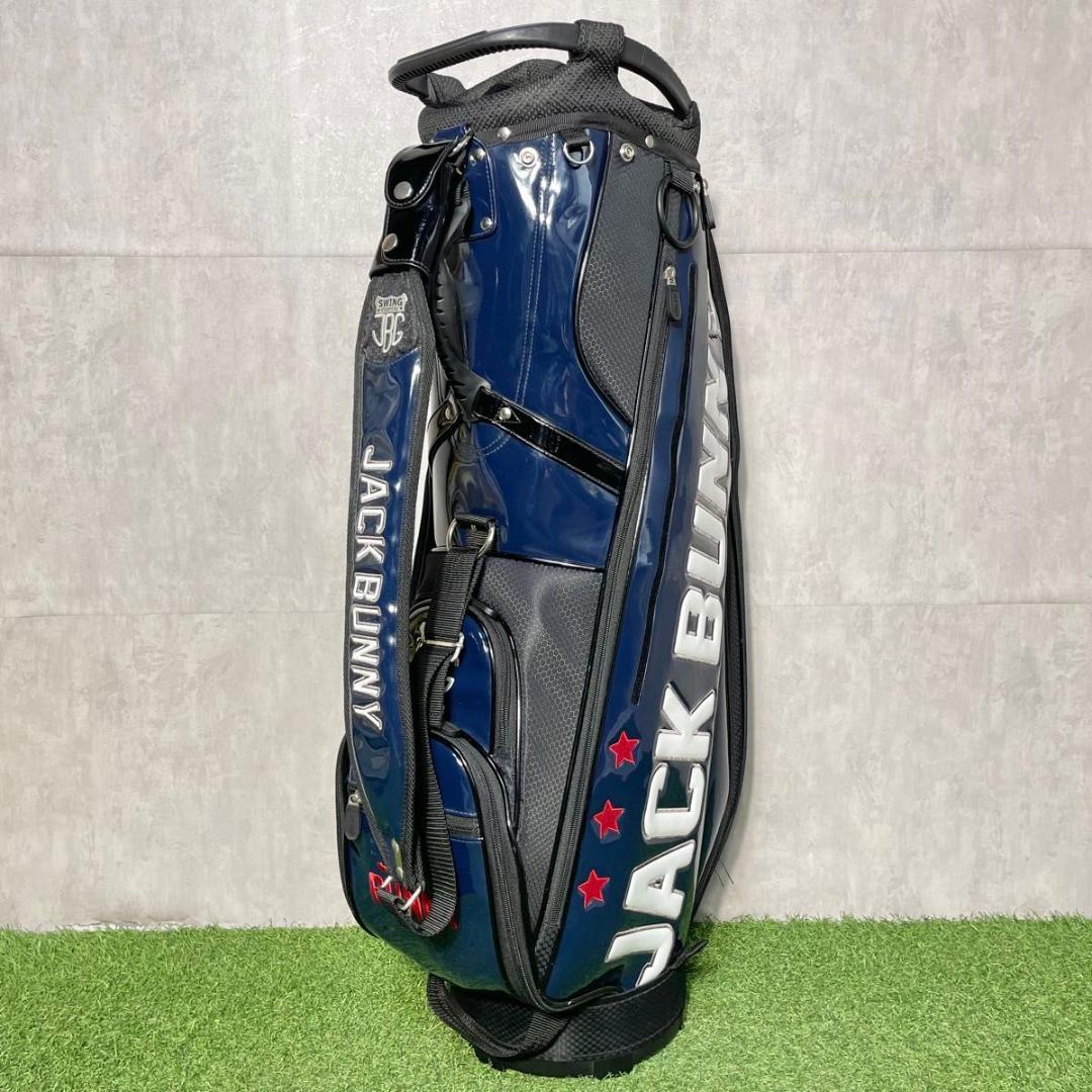 JACK BUNNY ジャックバニー キャディバッグ ゴルフバッグ ネイビー