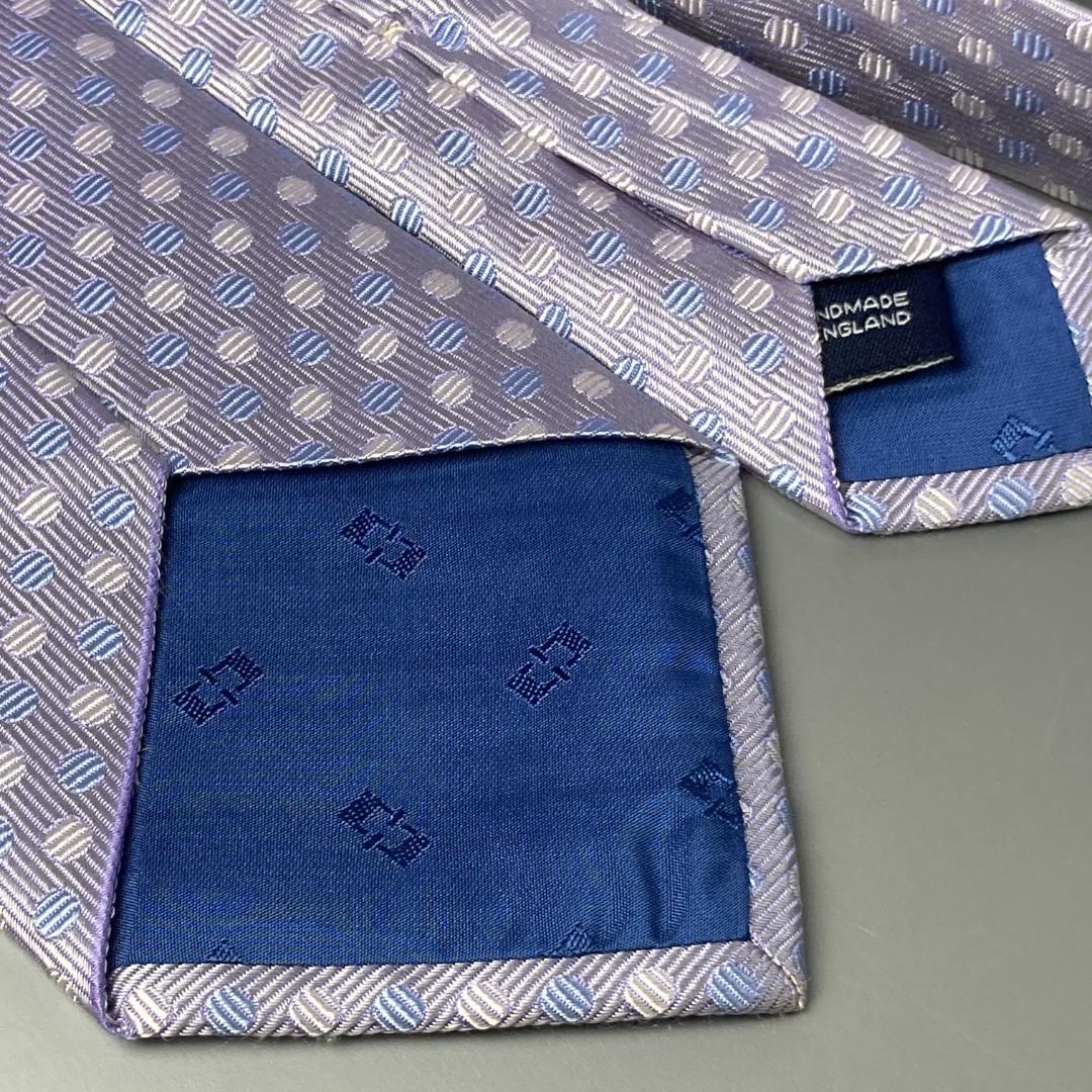 本家【ほぼ未使用】ギーブスアンドホークス ハンドメイドシルクネクタイ