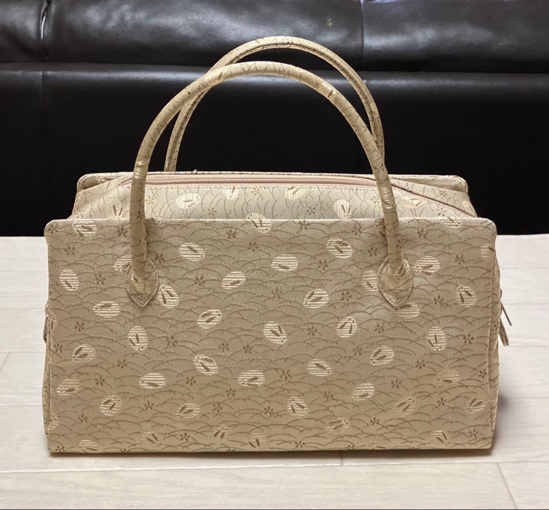 《未使用・タグ付き》利休バッグ　西陣金蘭　うさぎ柄　日本製