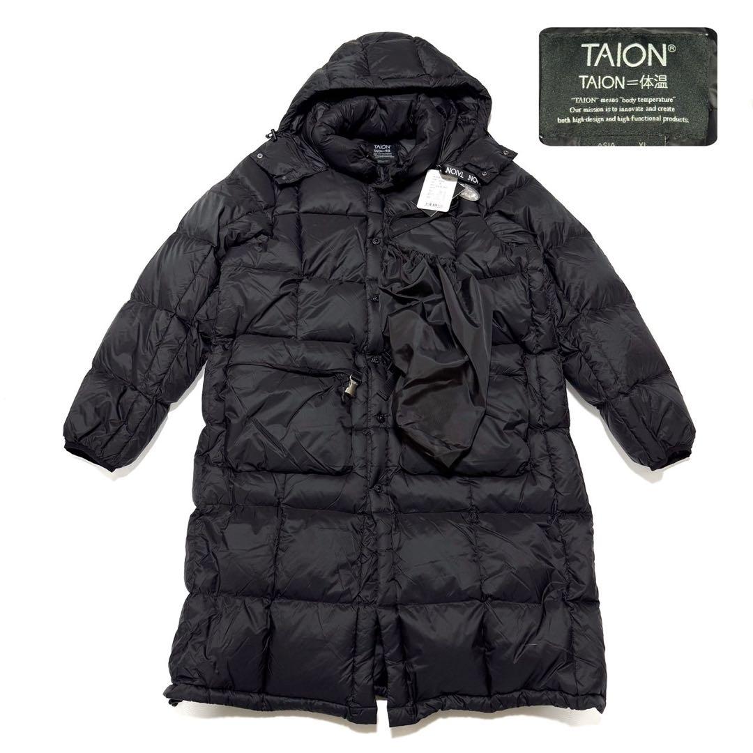 【未使用・タグ付き】 TAION ロングダウンコート ベンチコート 800FLP