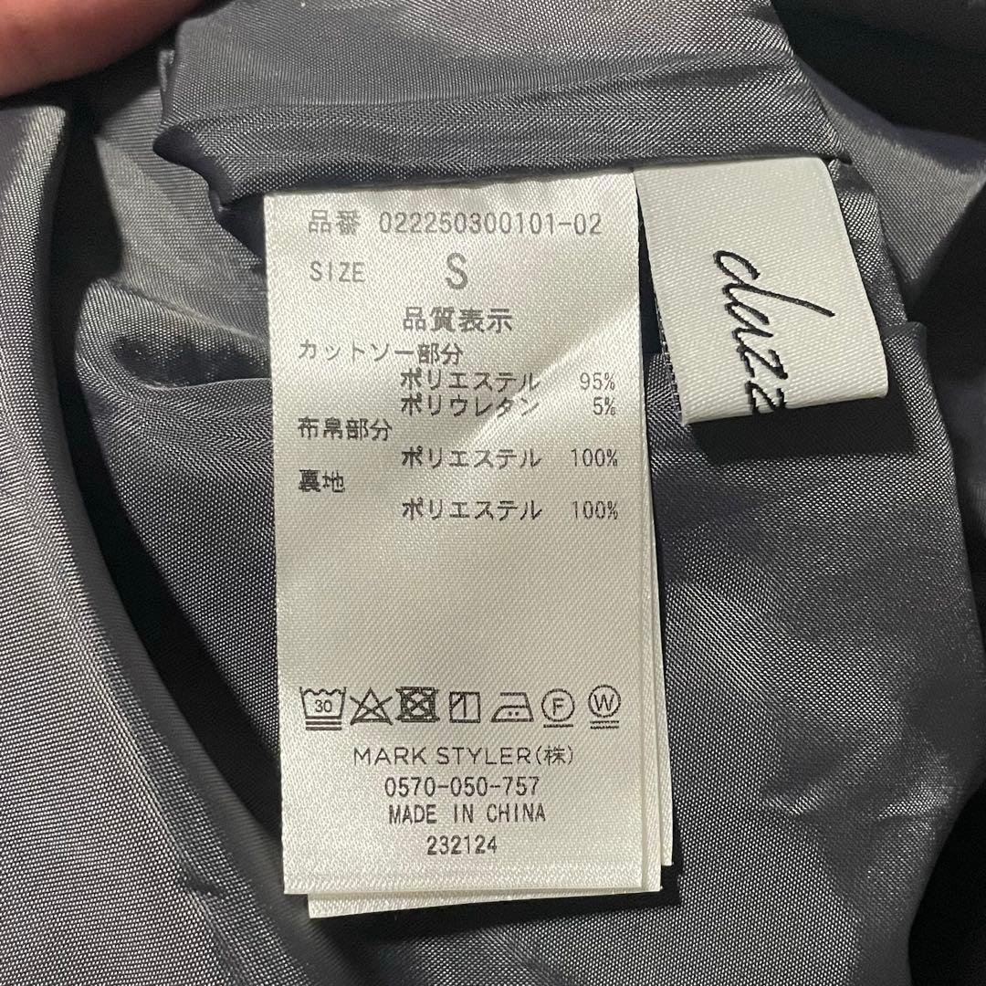 dazzlin ダズリン チェックノースリーブコルセットワンピース S