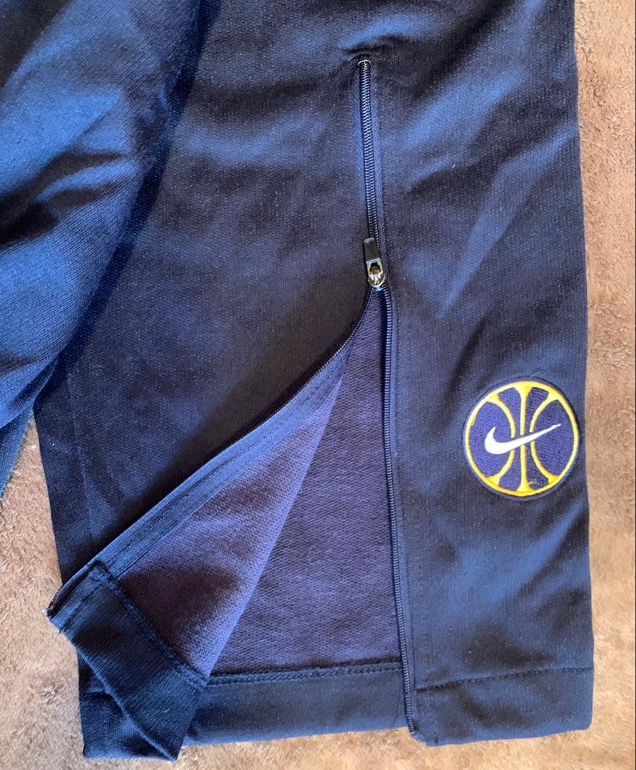 90s Nike ネイビー ジャージパンツ 銀タグ 紙タグ L サイズ