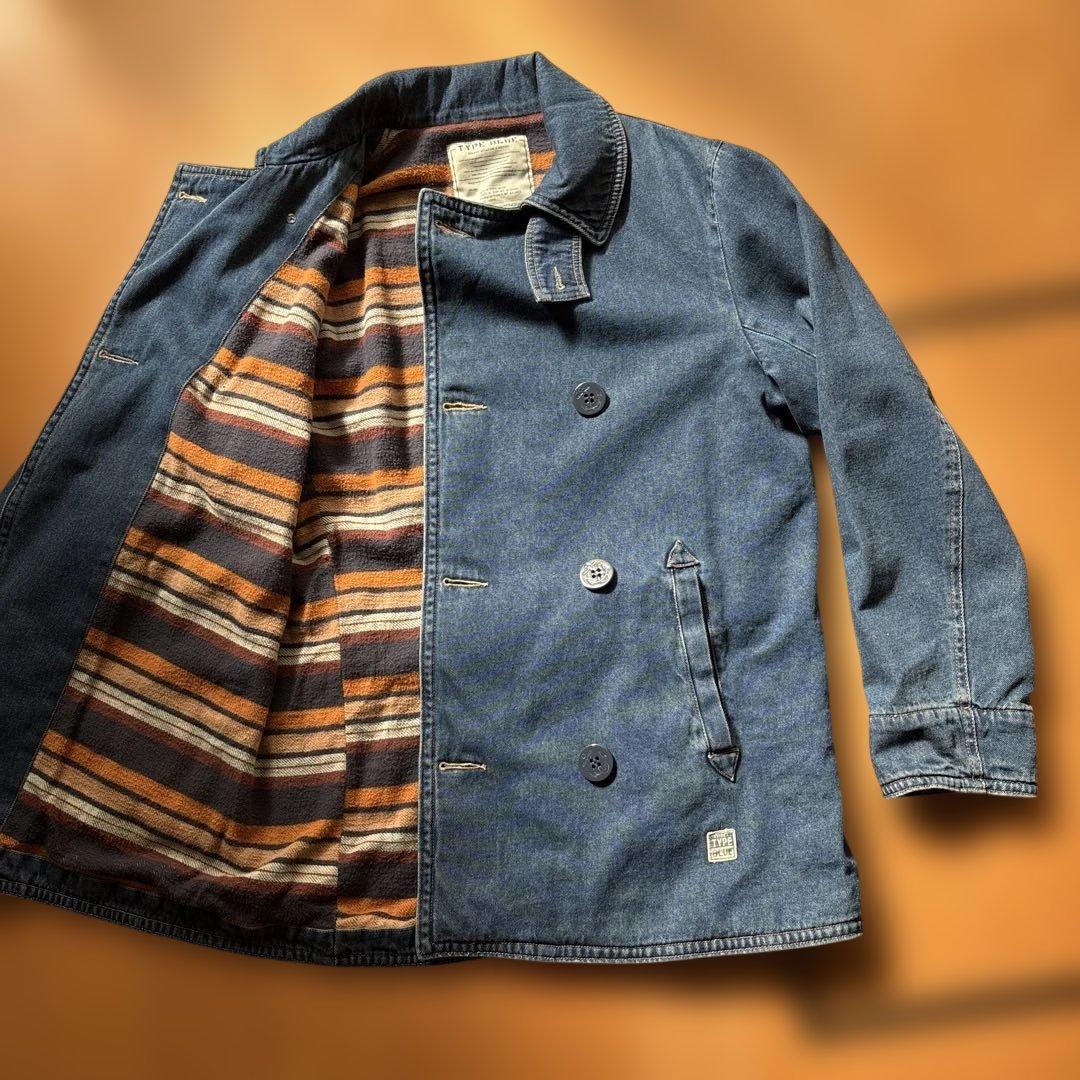 AVIREX TYPE BLUE 　デニムジャケット　ピーコート