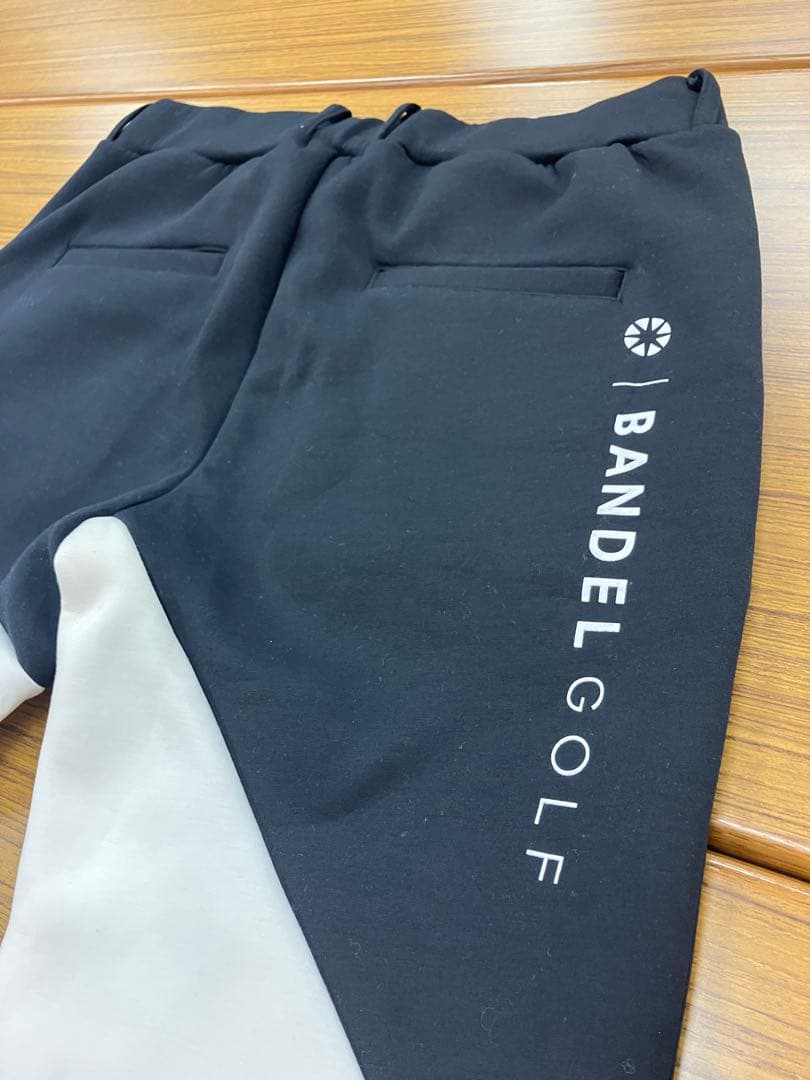 【美品】BANDEL GOLF メンズパンツ 黒/白カラー