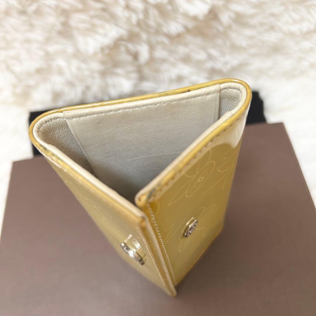 【高級】CHANEL シャネル キーケース ココマーク エナメル