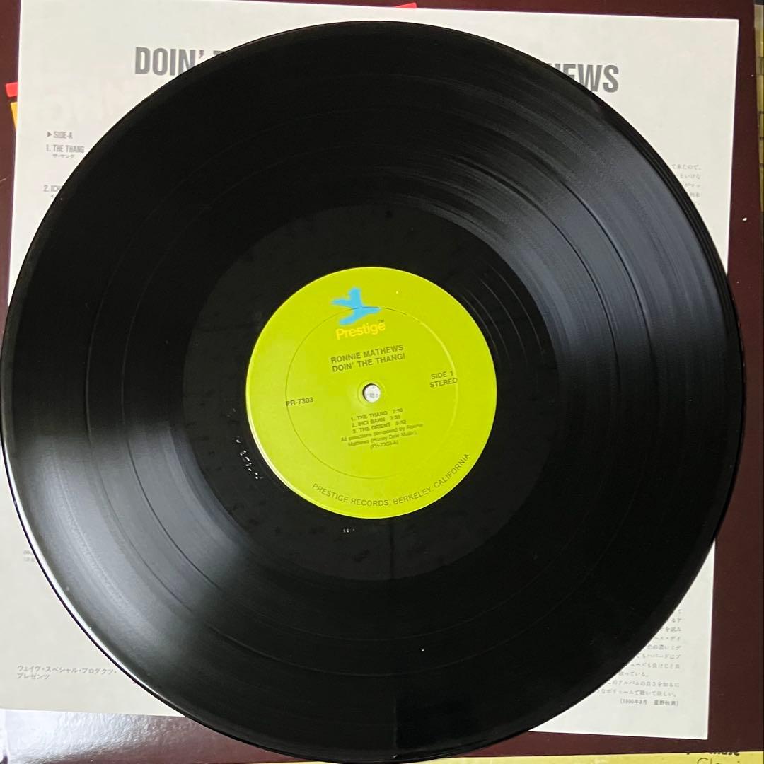 【激レア国内盤】Ronnie Mathews Doin' The Thang!
