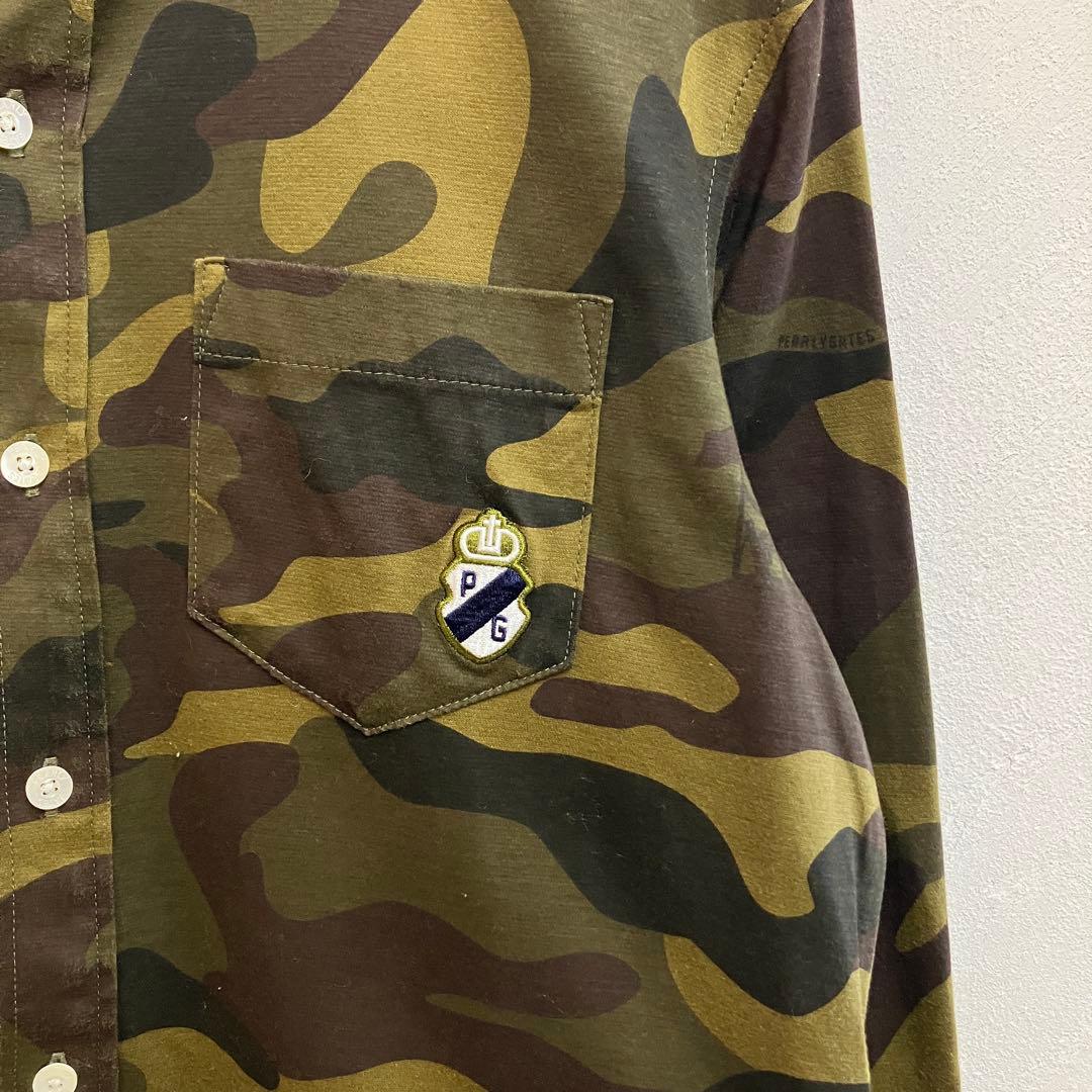 美品 PEARLY GATES カモフラ BDシャツ 迷彩 パーリーゲイツ