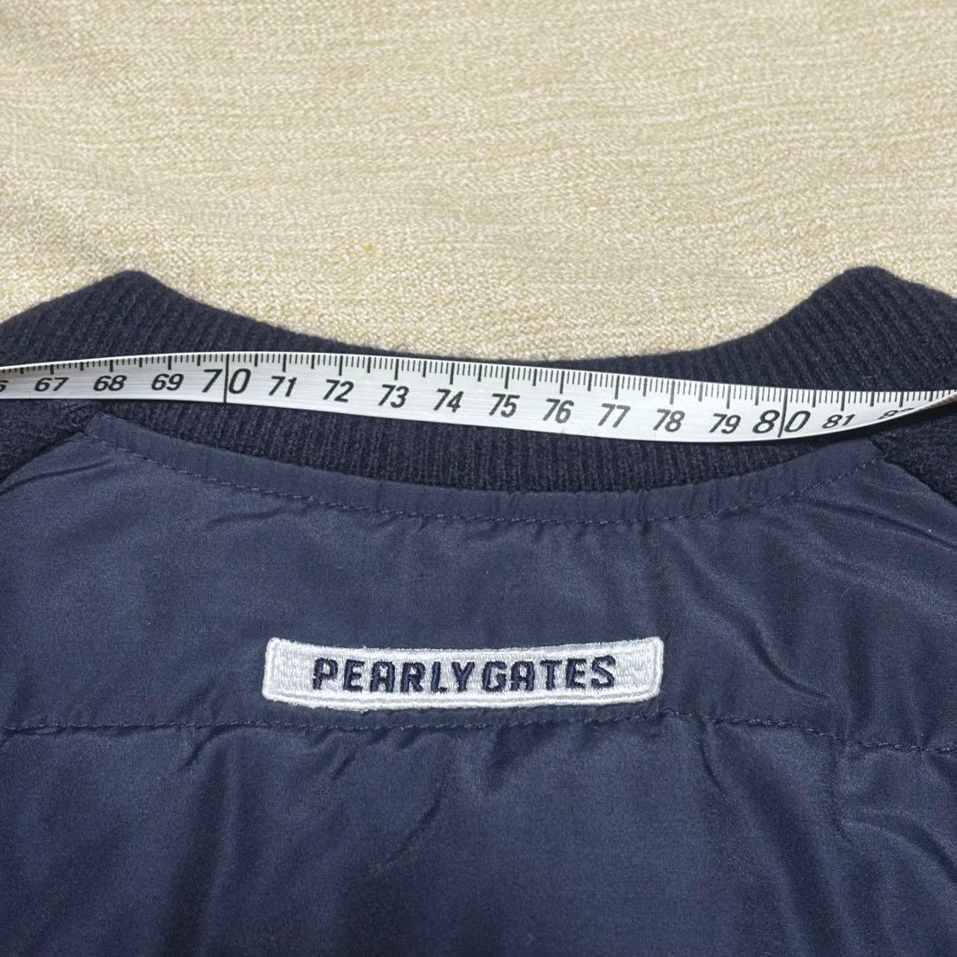 パーリーゲイツ ハイブリッドニットブルゾン プリマロフト 紺 Ｍ相当