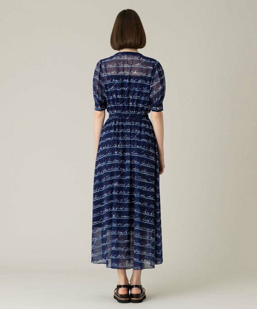 LOULOU WILLOUGHBY RATTIレタードボーダーワンピース美品