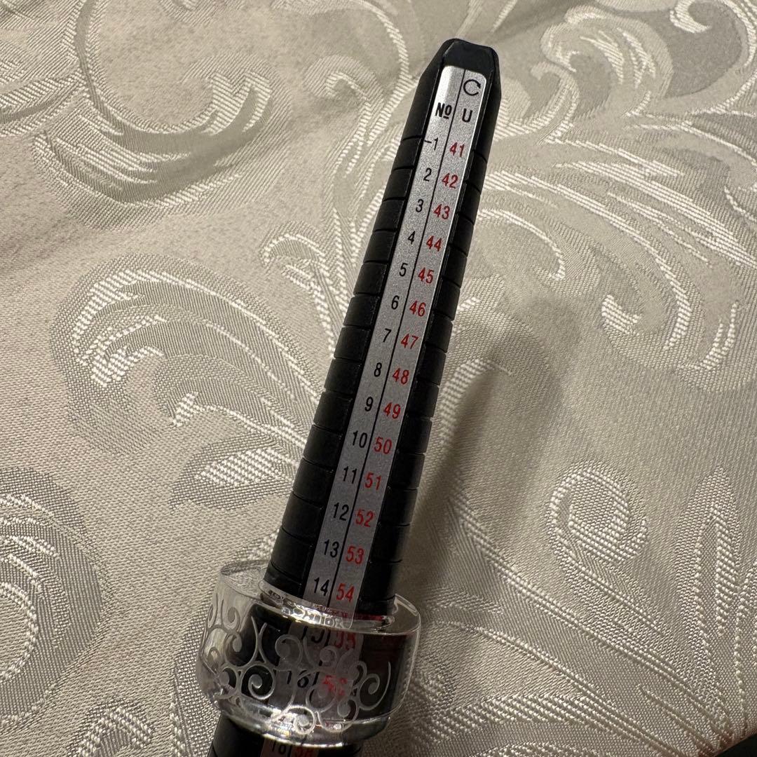 Baccarat バカラ クリスタルリング 約18号 唐草模様 クリア