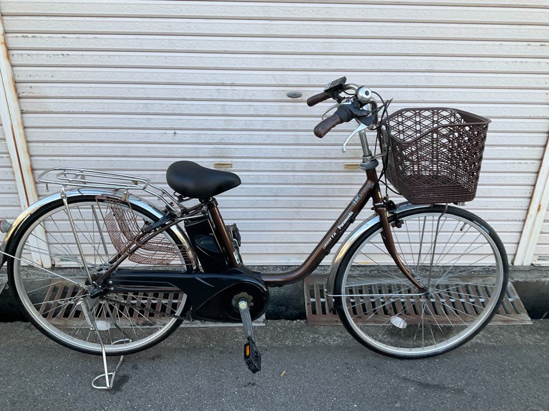 パナソニック新機種電動アシスト自転車viviTX26インチブラウンボディー
