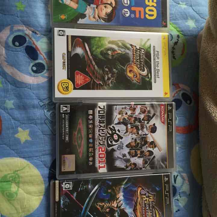 PSP1000、みんなのゴルフ、モンハン2ndG、3rd、プロスピ2011