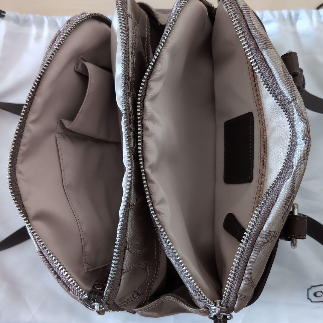 COACH ベージュ ブラウン バッグ
