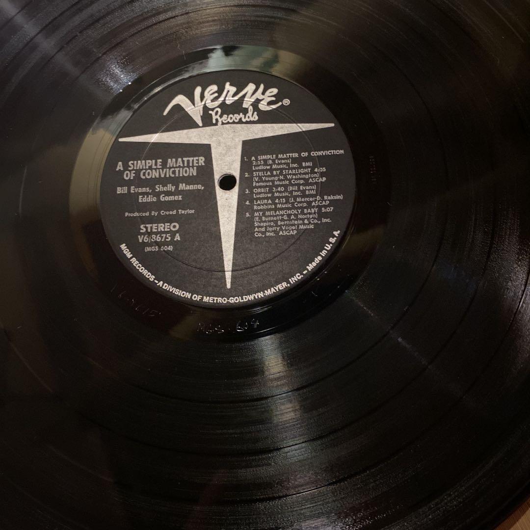 レコード　USオリジナル　bill evans a simple matter