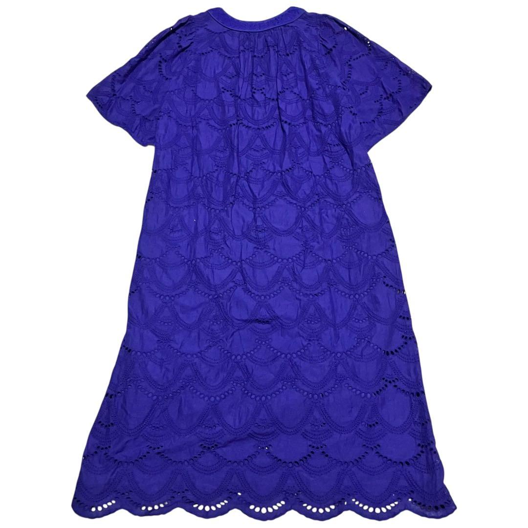 スピックアンドスパン別注✨ヌキテパ　23SS コットンボイルドットヘムラ　ドレス