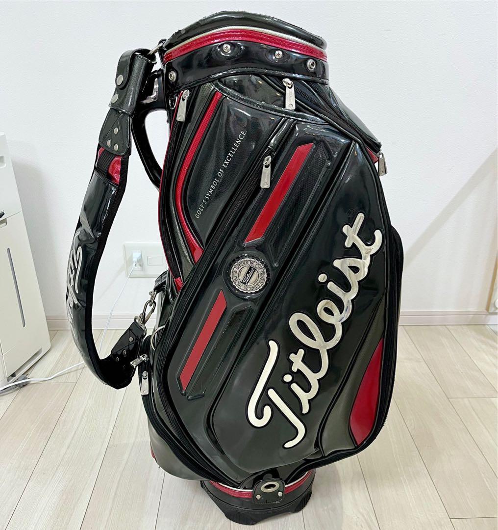 Titleist ゴルフバッグ 黒/赤