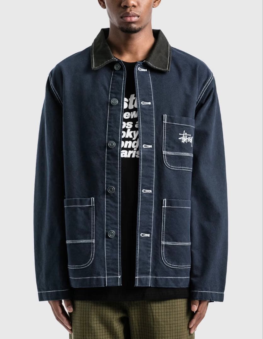 ジャケット・アウター 20aw Stussy Logo Moleskin Chore Jacket