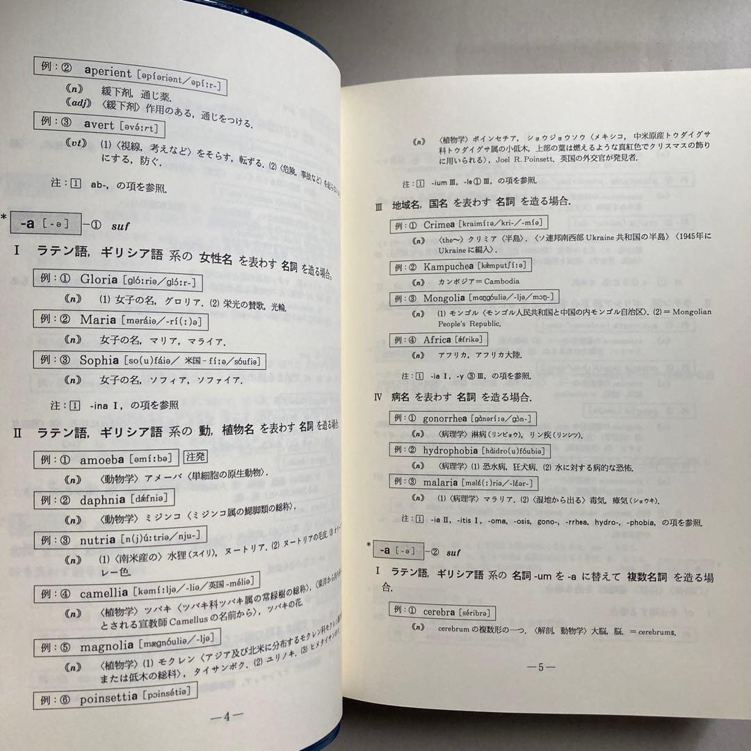 接頭辞・接尾辞・連結形　英和辞典　田岡喜作　　1997年　西日本放送　匿名配送