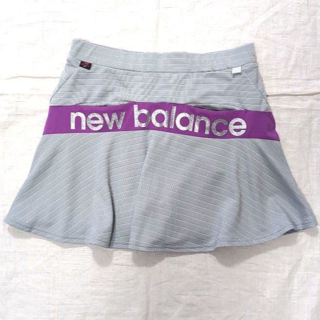 美品　new balance ゴルフウェアセット 紫×グレー　サイズ1