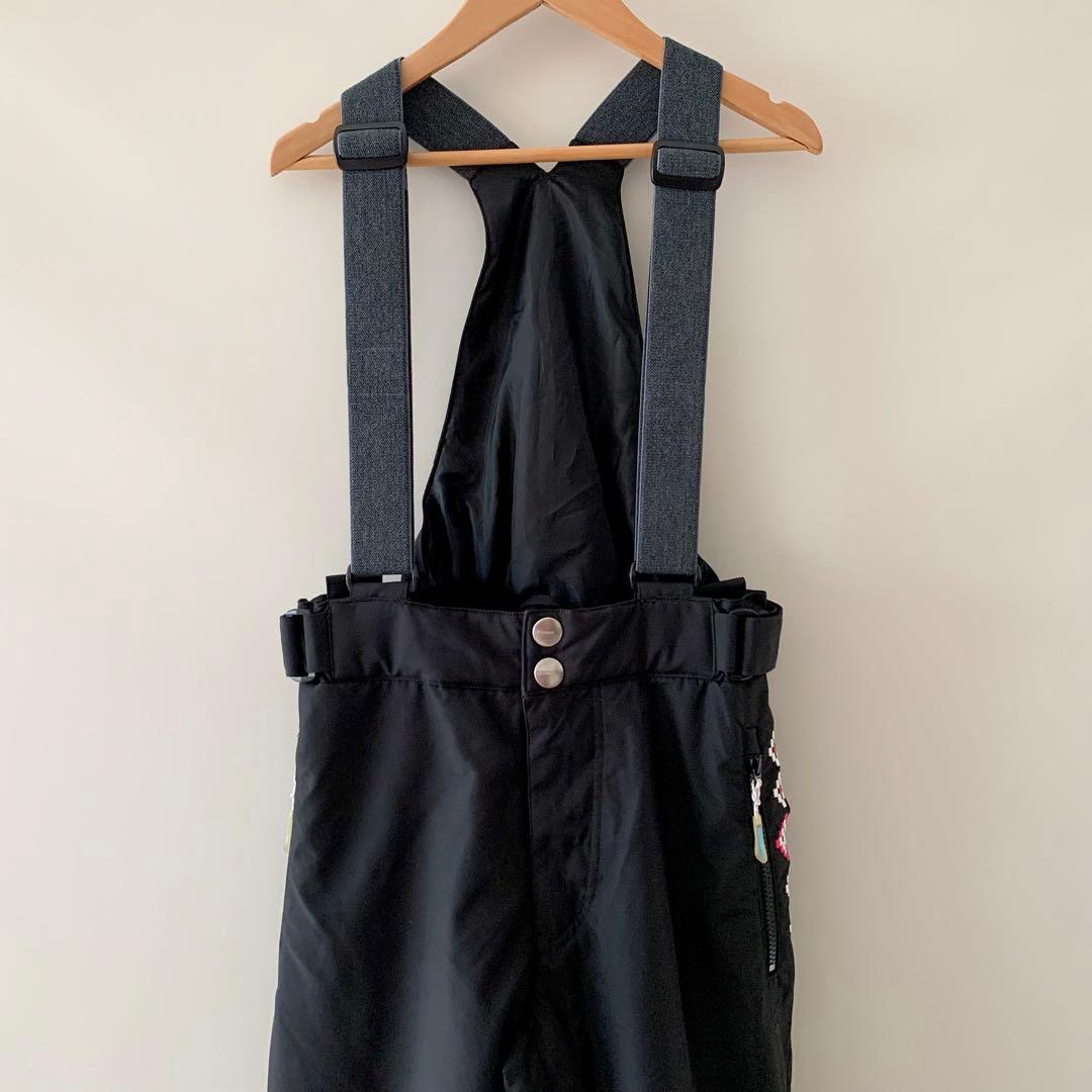 2点 デサント スキーウェア セット レディース スノボ ピンク 黒 L