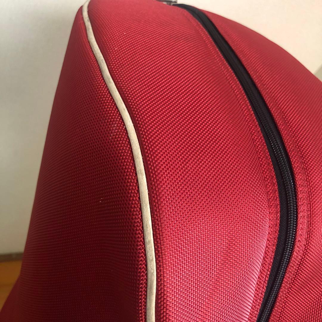 アディダス adidas キャディバッグ レッド フード付き