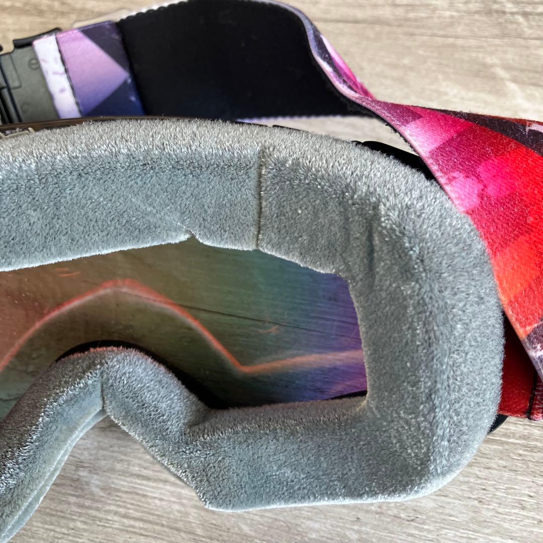 3F 【個性派デザインストラップ】スノーボード ゴーグル ミラーレンズ