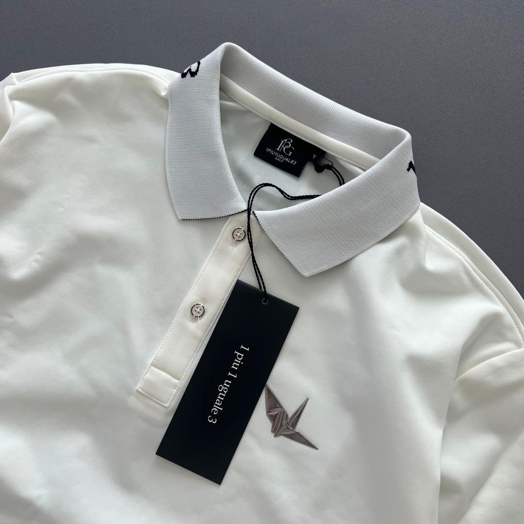 【新品】1piu1uguale3 GOLF ポロシャツ　長袖　メンズ　ゴルフ　L