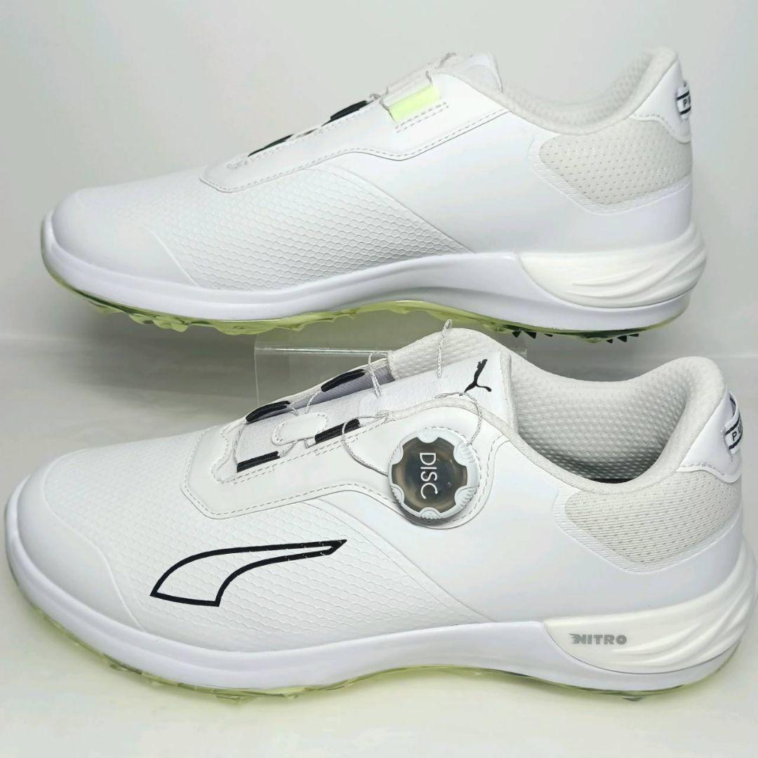 PUMA プーマ ゴルフシューズ パワーアセンド ニトロ ディスク 未使用 白