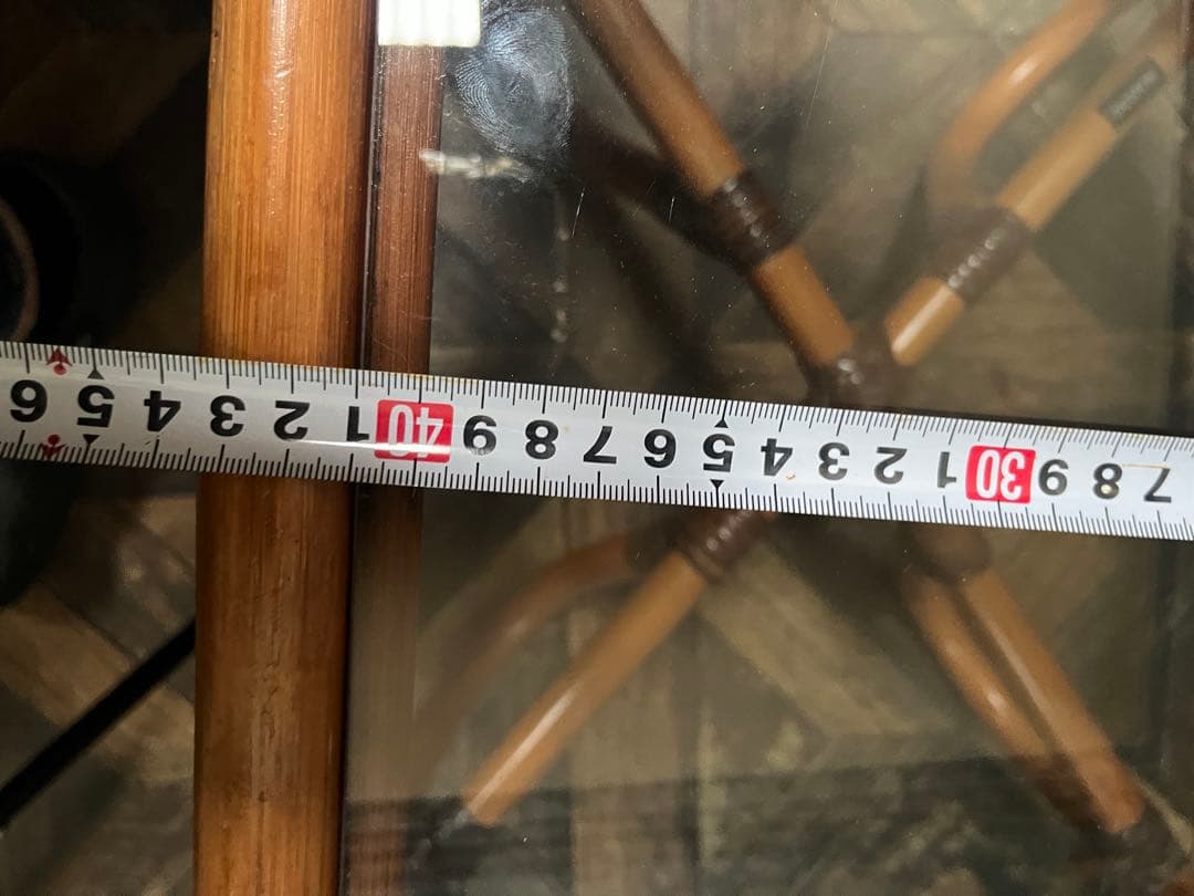 suzuki＊ラタン センターテーブル インテリア 昭和レトロ 当時物